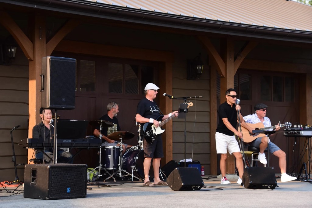 Pickleback performing an outdoor set